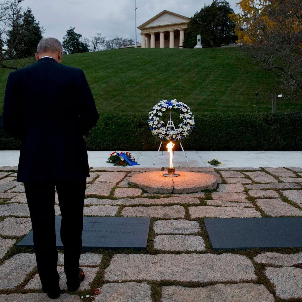 John F. Kennedy Eternal Flame memorial at Arlington National Cemetery